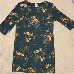 Banana Republic Dress - Floral , Green and Orange - Size 6